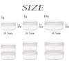 ZEJIA 10 Gram Sample Containers 20 Count Cosmetic Containers with Lids Refillable Empty Sample Jars Small Plastic Contai