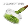 ZEJIA 10 Gram Sample Containers 100 Count Cosmetic Containers with Lids Refillable Empty Sample Jars Small Plastic Conta