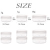 ZEJIA 10 Gram Sample Containers 100 Count Cosmetic Containers with Lids Refillable Empty Sample Jars Small Plastic Conta