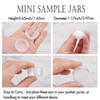 ZEJIA 3 Gram Sample Containers with Lids 100 Count Tiny Sample Jars 3ML Makeup Cosmetic Containers for Lip Balms Lotion