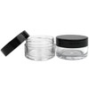 Beauticom 12 Piece 20g20ml USA Acrylic Round Clear Jars with Lids for Lip Balms Creams Make Up Cosmetics Samples Ointmen