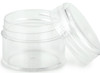 Vivaplex 25 Clear 20 Gram Plastic Pot Jars Cosmetic Containers With Lids