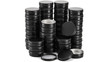 Foraineam 60 Pack 2 oz Round Lip Balm Tin Cans Cosmetic Sample Containers with Screw Lid Aluminum Empty Tins for Salve P