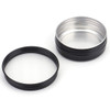 Foraineam 60 Pack 2 oz Round Lip Balm Tin Cans Cosmetic Sample Containers with Screw Lid Aluminum Empty Tins for Salve P
