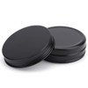 Foraineam 60 Pack 2 oz Round Lip Balm Tin Cans Cosmetic Sample Containers with Screw Lid Aluminum Empty Tins for Salve P