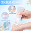 20Pcs 50ml17oz Empty Refillable Clear Plastic Soft Tubes Cosmetic Sample Packing Storage Vial Container Bottle Jars Perf