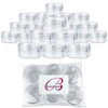 Quantity 24 Pieces Beauticom 15G15ML 05oz Round Clear Jars with Screw Cap Lid for Lotion Creams Toners Lip Balms Makeup