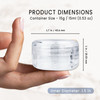 Quantity 24 Pieces Beauticom 15G15ML 05oz Round Clear Jars with Screw Cap Lid for Lotion Creams Toners Lip Balms Makeup