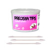 Pointed Tip Cotton Swabs500 count Cotton BudsDouble Precision Tips with Paper Stick for Personal Care and Makeup