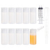 BENECREAT 10 Pack 1oz Travel Bottles Small Travel tubes Plastic Flip Cap Sample Bottle Refillable Travel Bottles for Mak
