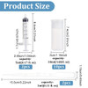 BENECREAT 10 Pack 1oz Travel Bottles Small Travel tubes Plastic Flip Cap Sample Bottle Refillable Travel Bottles for Mak