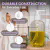 BRIGHTFROM Plastic Bottles with Pump Dispenser 8 OZ Empty BPA Free Refillable Containers for Body Wash Moisturizer Face