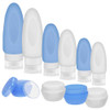 selizo 10 Leakproof Silicone Travel Bottles Squeeze Bottle Container for Cosmetic Toiletry Containers Shampoo Lotion Con