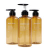 Yeeco Brown Shampoo Bottles Refillable Shower Dispenser 169oz500ml Shampoo and Conditioner Bottles 3 Packs Shampoo Dispe
