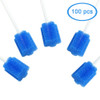 MUNKCARE Disposable Oral Sponge Swabs UnflavoredDental Sponge Swabsticks Unflavored for Mouth Gum Cleaning 100 Counts Bl