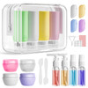 Muslish 21 Pack Leak Proof Silicone Travel Bottles Set TSA Approved Containers for Toiletries Travel Size Accessories an