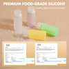 Muslish 21 Pack Leak Proof Silicone Travel Bottles Set TSA Approved Containers for Toiletries Travel Size Accessories an