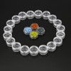 Accmor 100 Pieces 3g Empty Clear Plastic Sample Containers with Lids Cosmetic Pot Jars with 5 Pieces Mini Spatulas by Ac