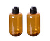 VASANA 300ml10oz Empty Refill Plastic Squeeze Bottles with Black Flip Cap Cosmetic Makeup Essential Oil Water Shampoo Sh