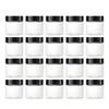 zmybcpack 20 pack 2 OZ Round Clear Plastic Slime Jars With Lids PET Containers Storage Jars Travel Jars For Cosmetic Mak