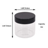 zmybcpack 20 pack 2 OZ Round Clear Plastic Slime Jars With Lids PET Containers Storage Jars Travel Jars For Cosmetic Mak