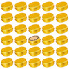 05 oz Screw Top Aluminum Tin Jar with Screw Lid and Blank Labels Gold Pack of 32