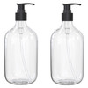 10 Ounce Clear Plastic Pump Bottle Dispenser Refillable Empty Bottle Container with Pump for Essential Oil Soap Lotion S