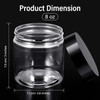 24 Pieces Empty Clear Plastic Jars with Lids Round Storage Containers WideMouth for Beauty Product Cosmetic Cream Lotion