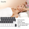 Easytle Essential Oil Roller Bottles 24 Pack 5ml Clear Glass Roller Bottles for Oils 96 Pieces Labels 2 Opener 4 Funnels