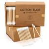 Bamboo Cotton Swabs 400 Count Vegan Cotton Buds Natural Wooden Ear Sticks With Double Tipped Organic Cotton Swabs For Ea