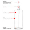 Youngever 4 Pack Pump Bottles for Shampoo 32 Ounce 1 Liter Empty Shampoo Pump Bottles Plastic Cylinder with LockdownLeak