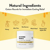 ECZEMA HONEY Itch Cooling Face Body Rounds Anti Itch Cotton Face Pads Moisturizer for Eczema Dry Sensitive Skin 50 Cotto