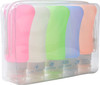 AOUTACC 5 Pack TSA Approved Travel Bottles Sets 3 Ounce Leakproof Silicone Travel Containers Liquid Portable Leakproof T