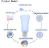AOUTACC 5 Pack TSA Approved Travel Bottles Sets 3 Ounce Leakproof Silicone Travel Containers Liquid Portable Leakproof T