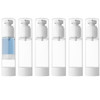 LONGWAY 27Oz 80ml Clear Airless Cosmetic Cream Pump Bottle Travel Size Dispenser Refillable ContainersFoundation Travel