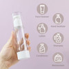 LONGWAY 27Oz 80ml Clear Airless Cosmetic Cream Pump Bottle Travel Size Dispenser Refillable ContainersFoundation Travel