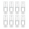 longway 05Oz 15ml Clear Airless Cosmetic Cream Pump Bottle Travel Size Dispenser Refillable ContainersFoundation Travel