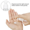 longway 05Oz 15ml Clear Airless Cosmetic Cream Pump Bottle Travel Size Dispenser Refillable ContainersFoundation Travel