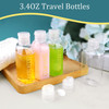 Cosywell Leakproof Squeeze Bottles Travel Kit 4pc 34 oz TSA Approved for Shampoo Conditioner and Toiletries