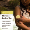 Moon Valley Organics Herbal Lotion Bar in Lemon Vanilla Moon Melt Bar Calendula and Comfrey Beeswax Heal and Restore Cha