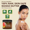 Raw Unrefined Mango Butter Body Butter for Dry Skin Mango Butter for Women Men Rich in Vitamin C E A Facial Cleanser Use