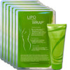 Lipo Applicator Body Wrap With Guarana Green Tea and Seaweed Wraps Works for Stomach Belly Legs Arms Abdomen 6 Wraps Gel