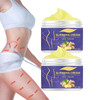 2PCS Ginger Slimming Cream Belly Firming and Fat Burning Gel for Navel Arm Leg Weight Loss Skin Firming Moisturizing Mas