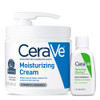 CeraVe Moisturizing Cream Hydrating Facial Cleanser Skin Care Set Combo Pack For Dry Skin Relief Travel Essentials 1oz C