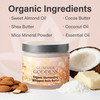 GLIMMER GODDESS Shimmer Body Butter with Organic Whipped Shea Butter for Hydration Moisturizing Silky Natural Glow Gold