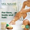 MGL Naturals Raw African Shea Butter Ivory 16oz 100 Pure and Unrefined Nourish and moisturize hair and skin Use alone or