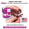 Braza Flash Tape Double Sided Clear Adhesive Clothing Fabric and Body Tape 4 20ft Rolls