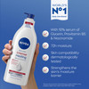 NIVEA Intense Healing Body Lotion for Very Dry Itchy Skin with Glycerin Provitamin B5 and Niacinamide 72Hour Body Moistu