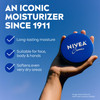 NIVEA Creme Body Face and Hand Moisturizing Cream for All Skin Types Rich Body Moisturizer with Provitamin B5 135 Oz Tin