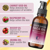 FORMULAB Face Oil For Women and Men Non Comedogenic Rosehip Oil for Face with Jojoba For Dry Skin Glazed Donut Glow 1oz
